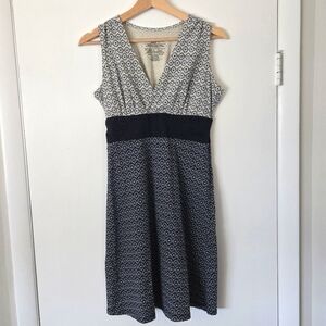 Patagonia Sleeveless Cotton Stretch Dress Blue Pattern